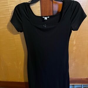 See You Monday Juniors Black Dress